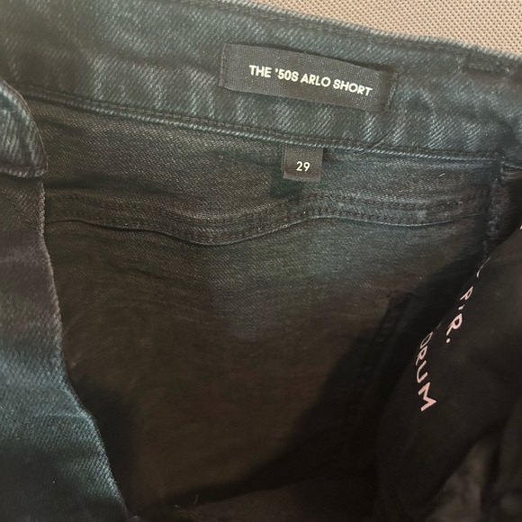 Aritzia denim forum Arlo black shorts size 29 - Picture 2 of 3